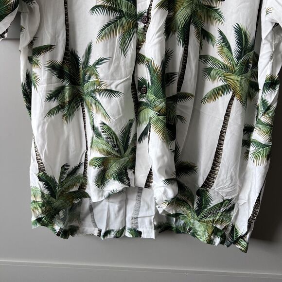 Hawaiian Reserve Collection Shirt Mens 2XL Palm Tree Aloha Made in USA Rayon - Picture 4 of 8